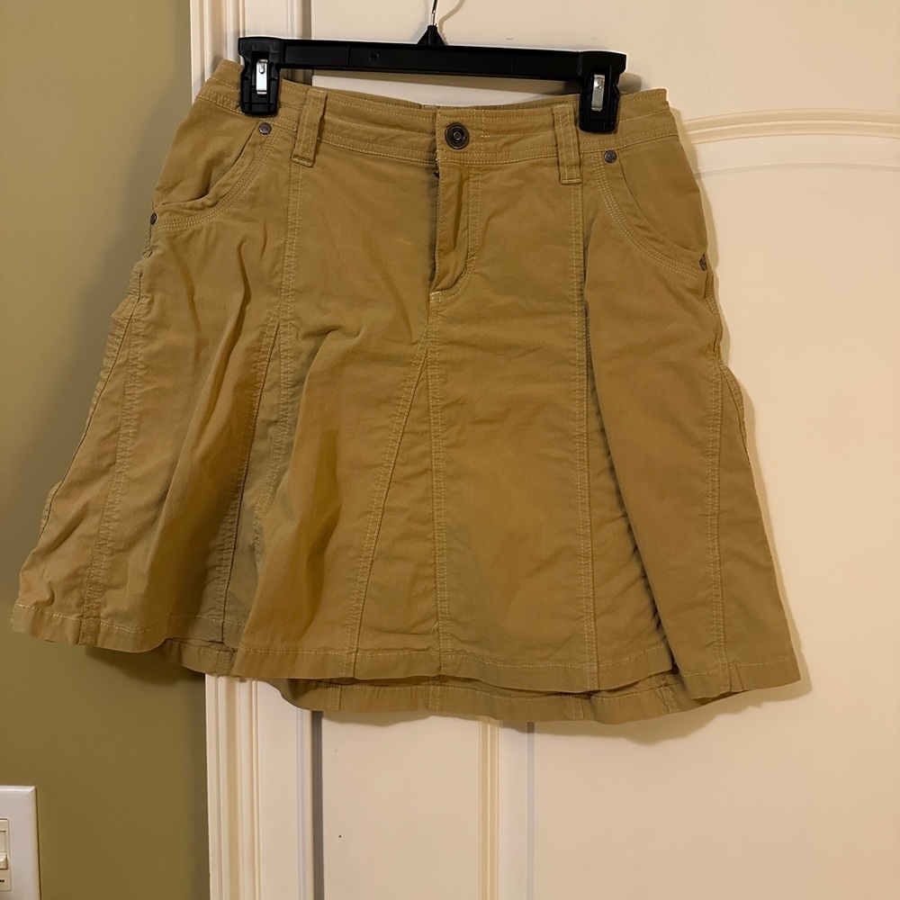 Kuhl Mustard Yellow Skirt with Pockets